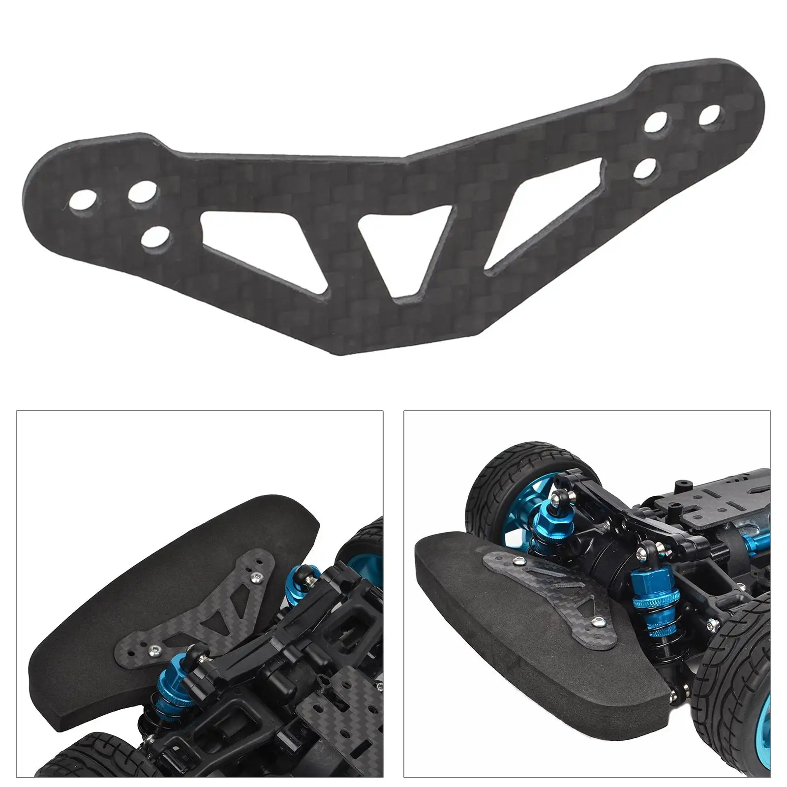 Carbon Bumper Stopper for Tamiya TT01 TGS 1/10 RC Vehicles Replaced 53682 Modified Accessories DIY Parts