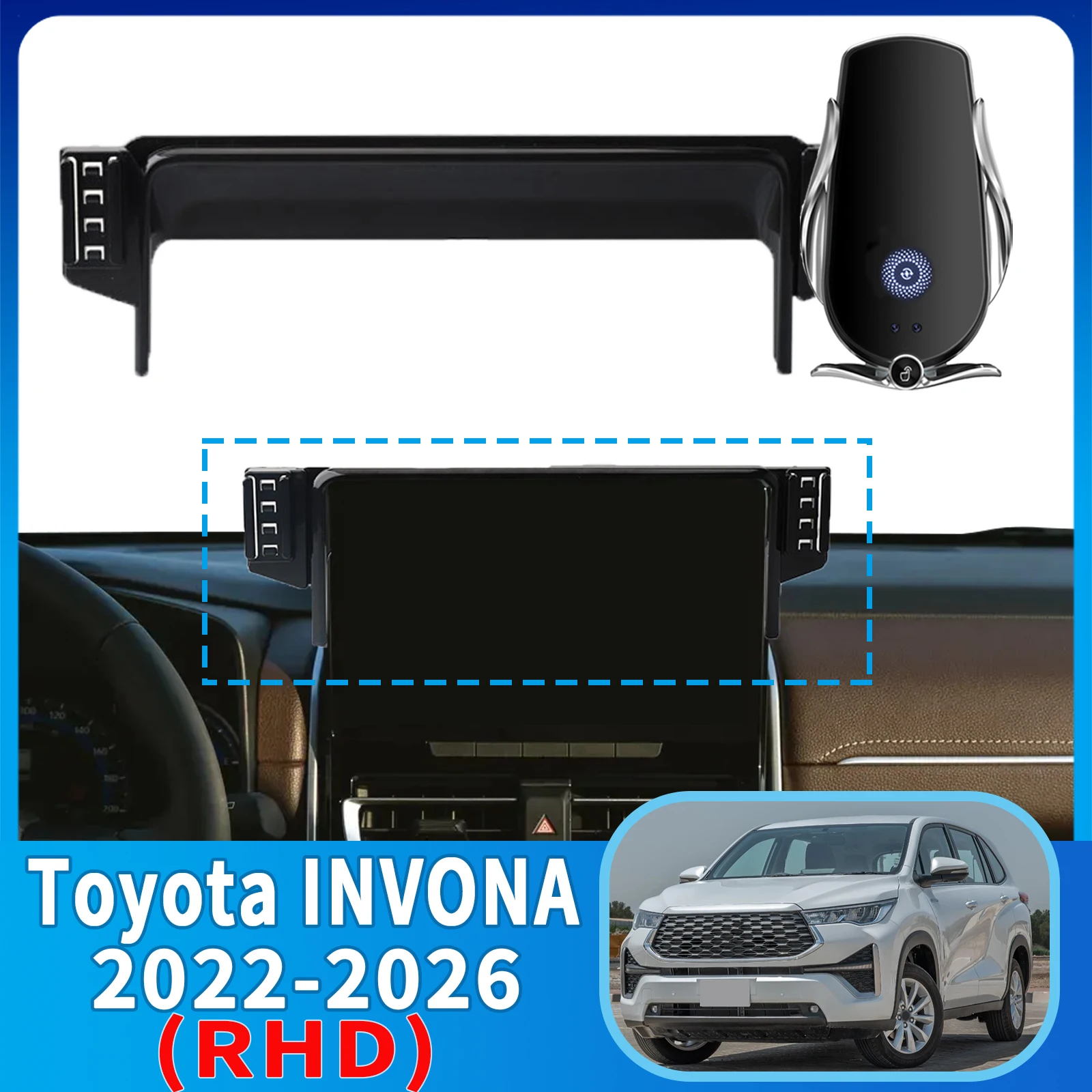 

for Toyota INVONA AG10 2022 2023 2024-2026 Anti-Shake Screen Base Phone Holder Mount Stand ​​ Dedicated Car​​ accessoires