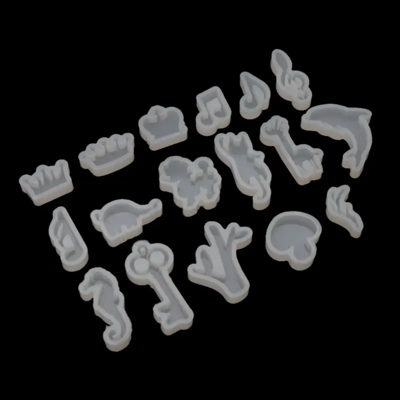 Silicone Resin Mold Jewelry Tools Cat Rabbit Deer Dolphin DIY Epoxy Resin Molds for DIY Valentine Birthday Gift Wholesale