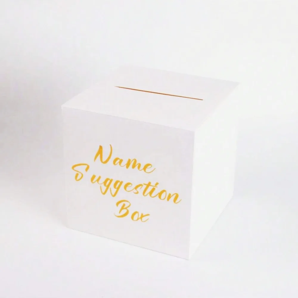 Creative White Black Wedding Card Box Blessing Cardboard Gift Card Box DIY Crafts Elegant Voting Card Box Home Decoration view 3