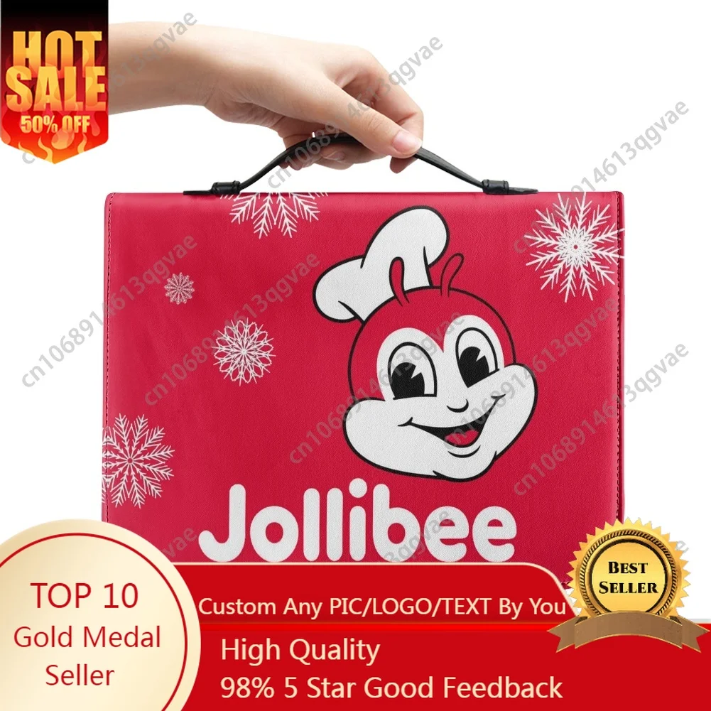 

J-Jollibee Philippine Fast Food Custom Bible Bags Christian Gifts Covers Bible Pack Waterproof Leather Bag Pockets Package Case