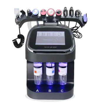 Máquina de hidrodermoabrasão facial 10 em 1, bancada, pérola preta, gerenciamento de pele, jato de água, auqa, casca, cuidados com a pele, spa, dispositivo de beleza