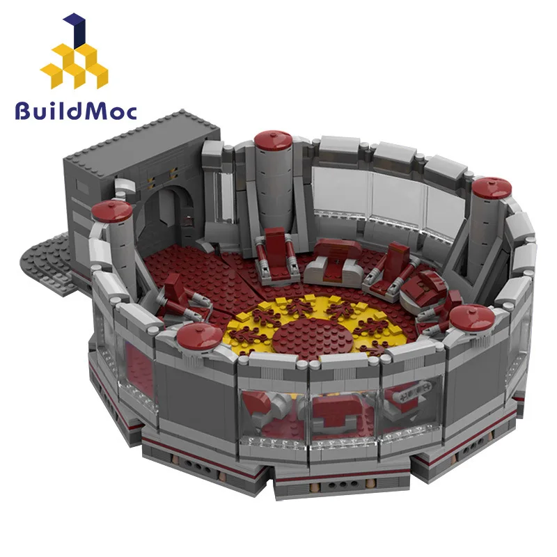 BuildMOC Assembled Building Blocks Toys Space Wars Warrior Council Chamber Jedi Temple Scene