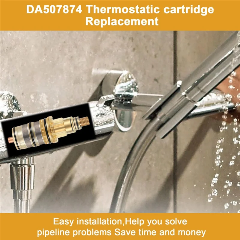 

【Limited Time Offer】DA507874 Thermostatic Shower Cartridge,For Kohler 9.13554,Rohl 9.13554 Perrin And Rowe,For Danze Thermostati