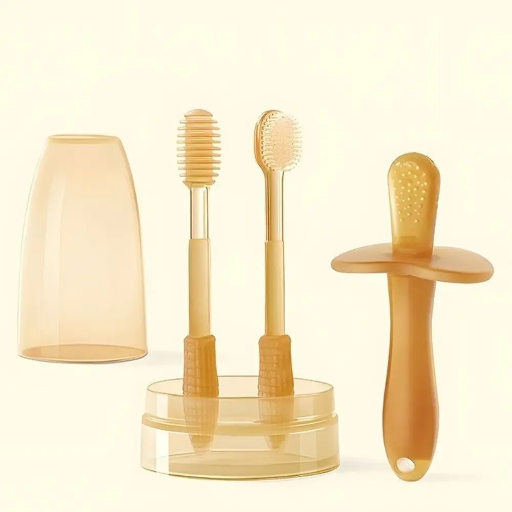 

Удобная мягкая силиконовая зубная щетка-скребок для языка, комплексный уход, очиститель для полости рта, гигиена зубов, уход за полостью рта для малышей, для путешествий