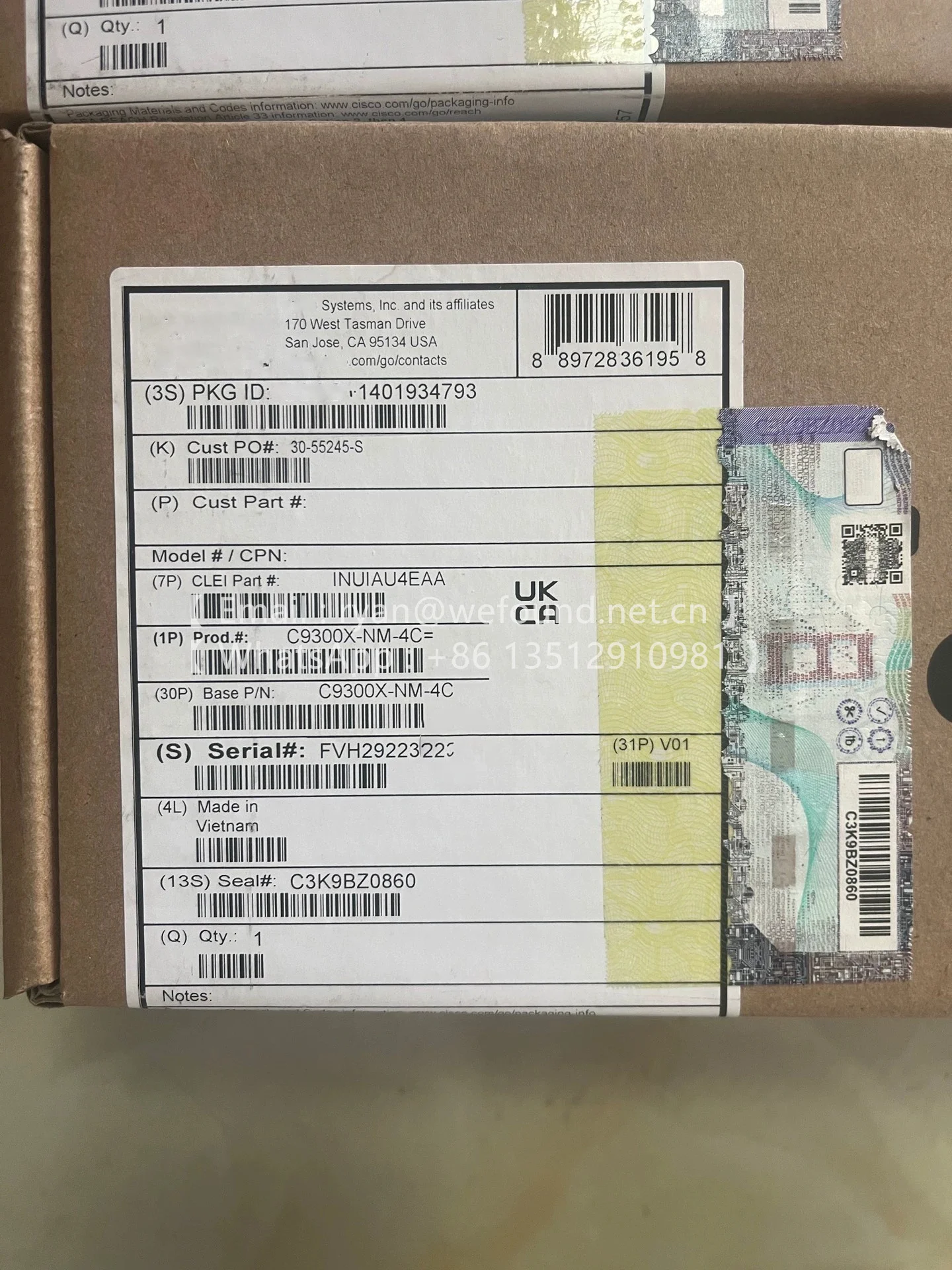 

C9300X-NM-4C network module