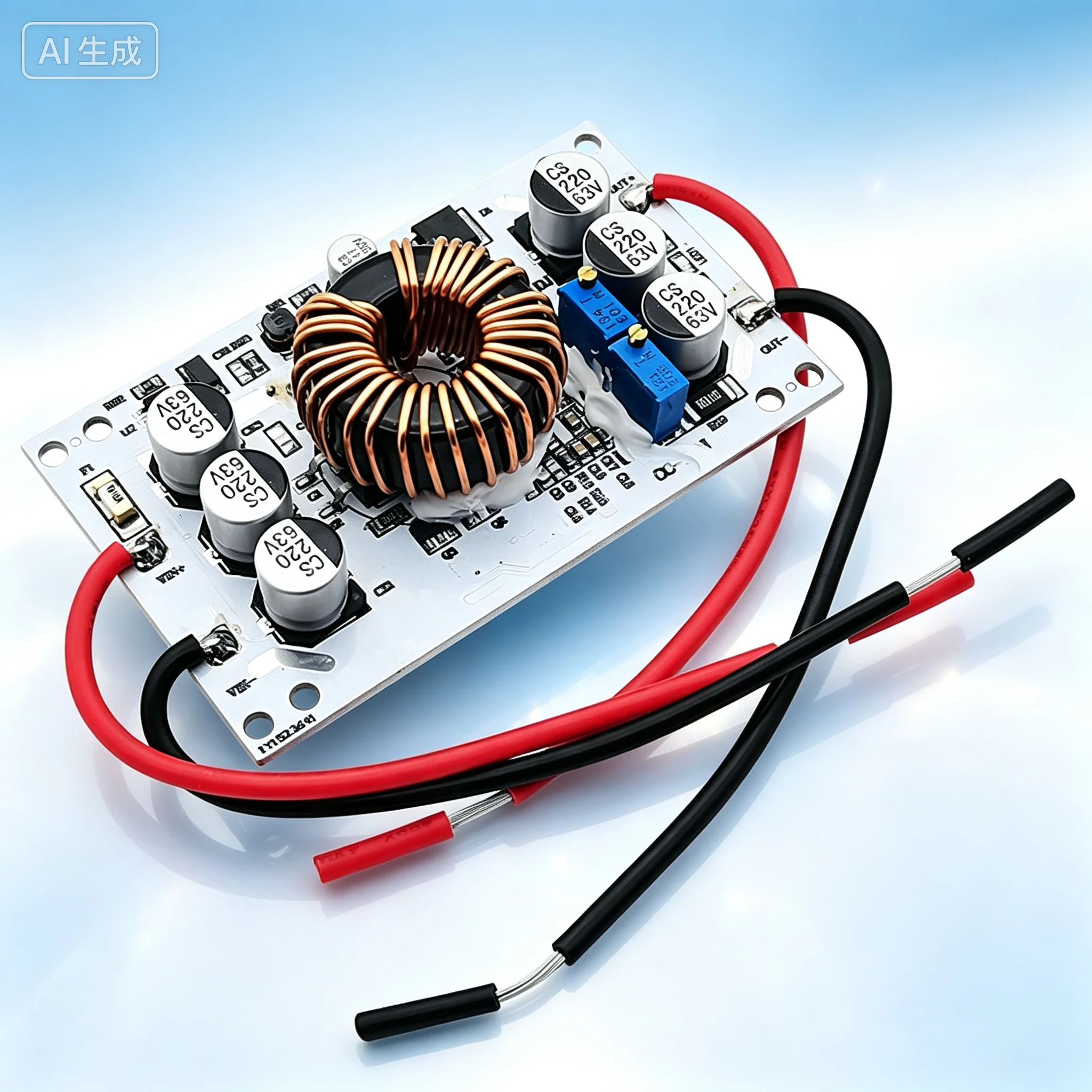 Power Module for 600W Aluminum Substrate 12-60V Boost Converter, Constant Voltage Constant Current LED Battery Charger