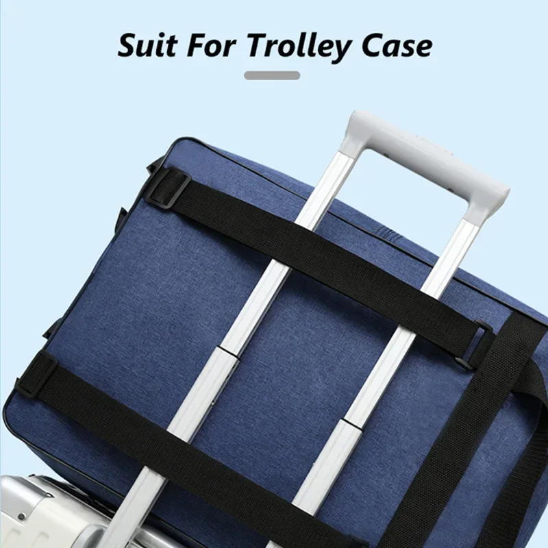 Portable Travel Bag On Wheels Rolling Large Capacity Roller Foldable Trolley Suitcase With Universal Wheels Travel Backpack