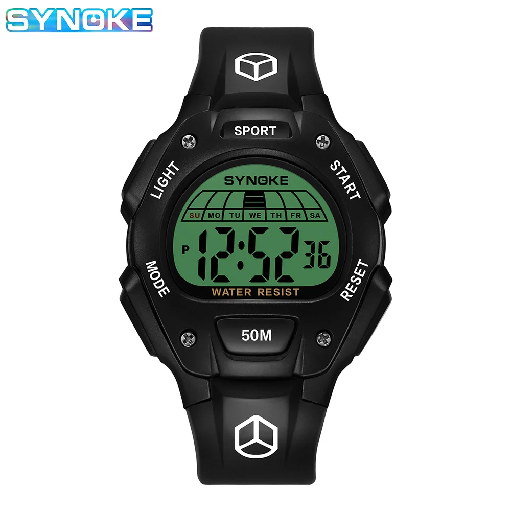 SYNOKE Children Watches Watch For Kids Sport Multifunction Sports Waterproof Luminous LED Digital Watch Boy Student Fashion