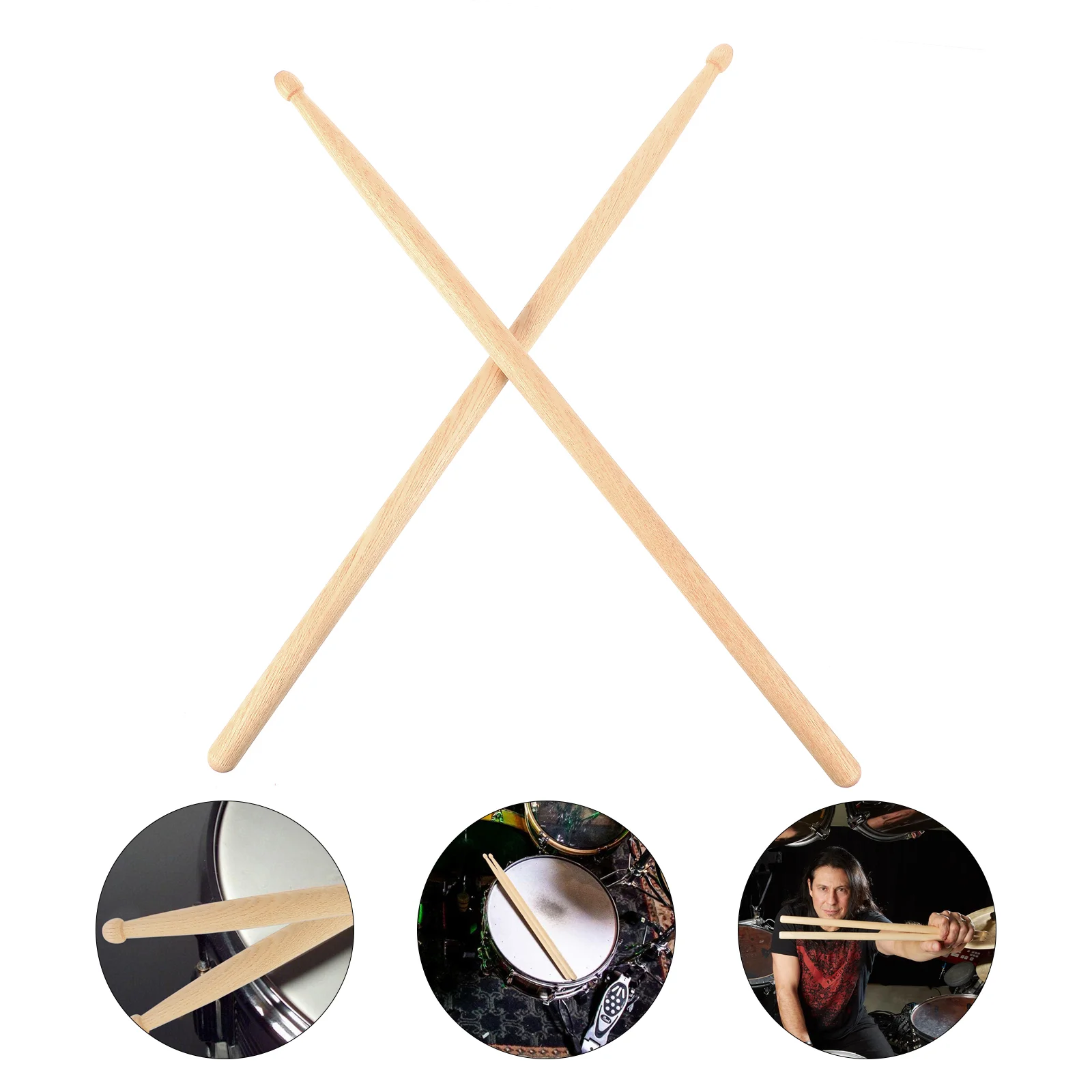 Walnut Sticks Wood Drumsticks Practical Air Percussion Tool 7A Accessories Musical Instrument Child