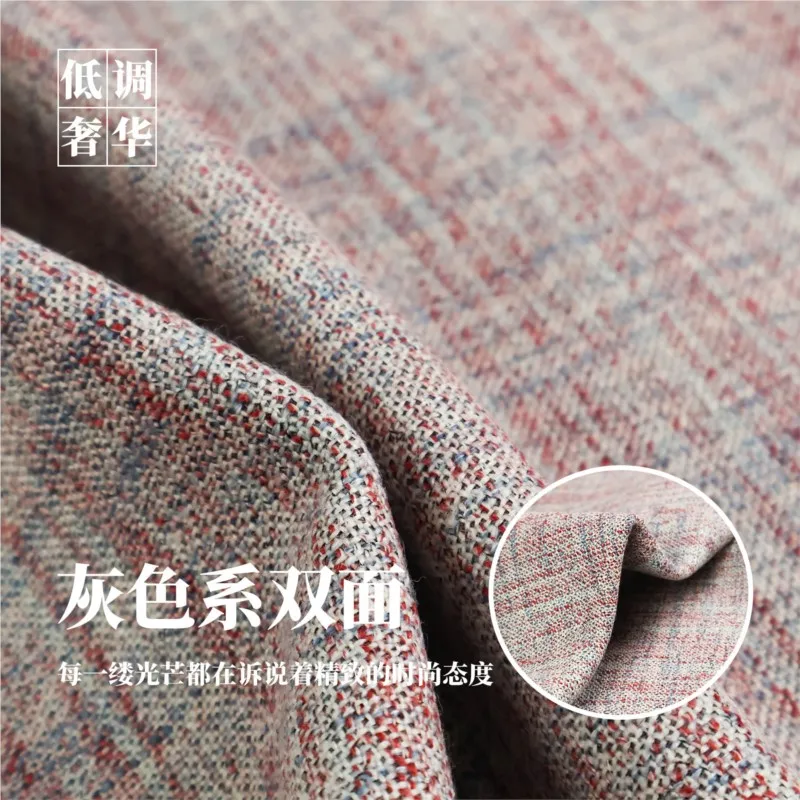 Double-layer peelable double-sided woven pure woolen style fabric coat a fashionable designer's