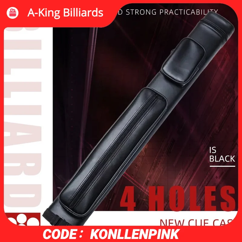 

New 4 Holes Billiards Pool Cues Case 2Shaft 2Butt Pool Cue Case Billiard Accessories China 85cm Length