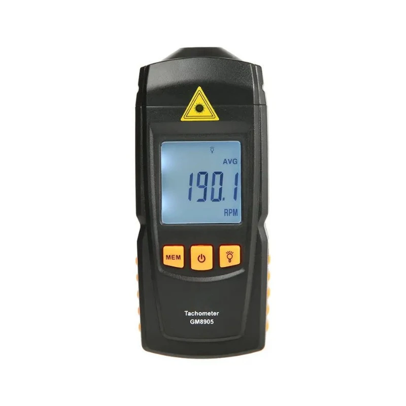 

GM8905 Laser LCD Tachometer Engine Digital Speed Measurement Non-Contact Photoelectric Speed Measuring Instruments