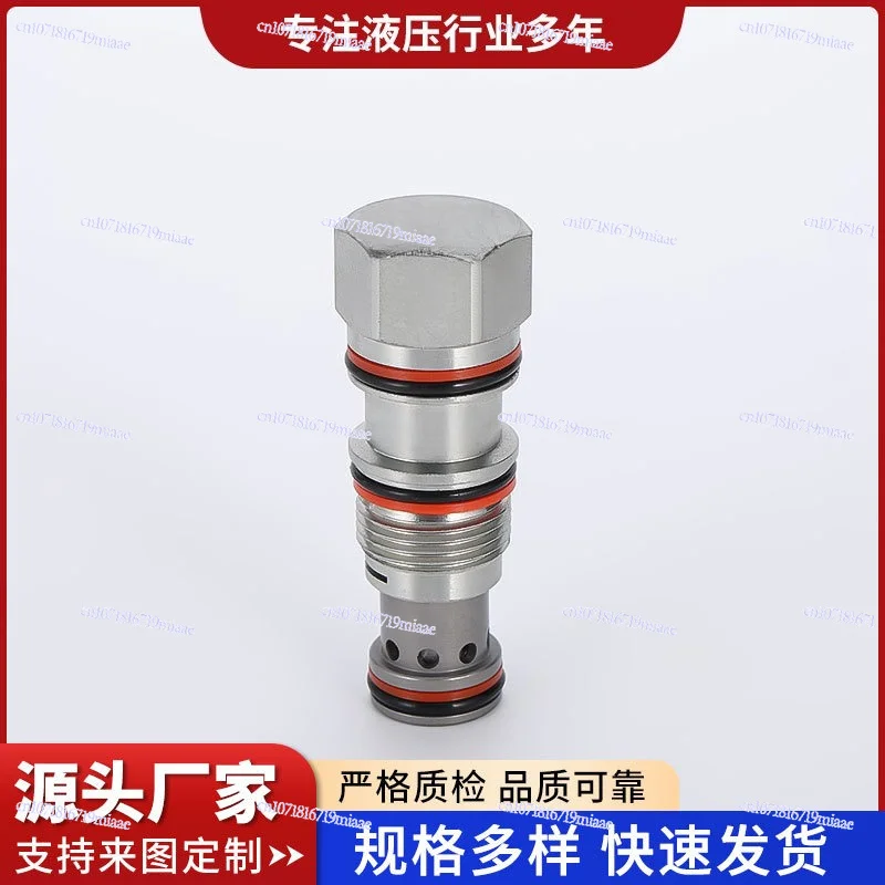 Threaded cartridge hydraulic control check valve, industrial hydraulic system pressure lock hydraulic valve