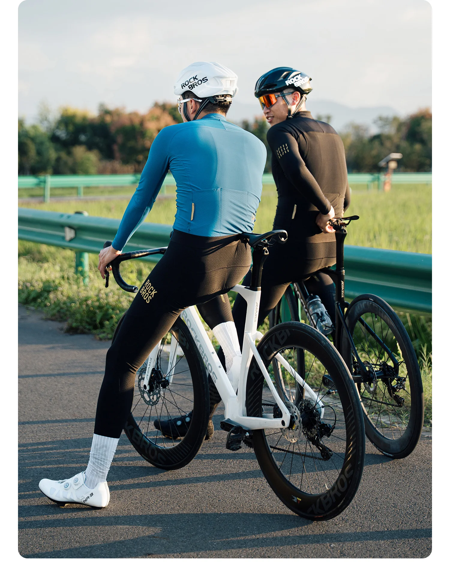 ROCKBROS Winter-Radhose mit Trägern, winddicht, warm, mit Thermofleece, hohe Elastizität, weiche Polsterung, Herren-Radhose. – Detail 16