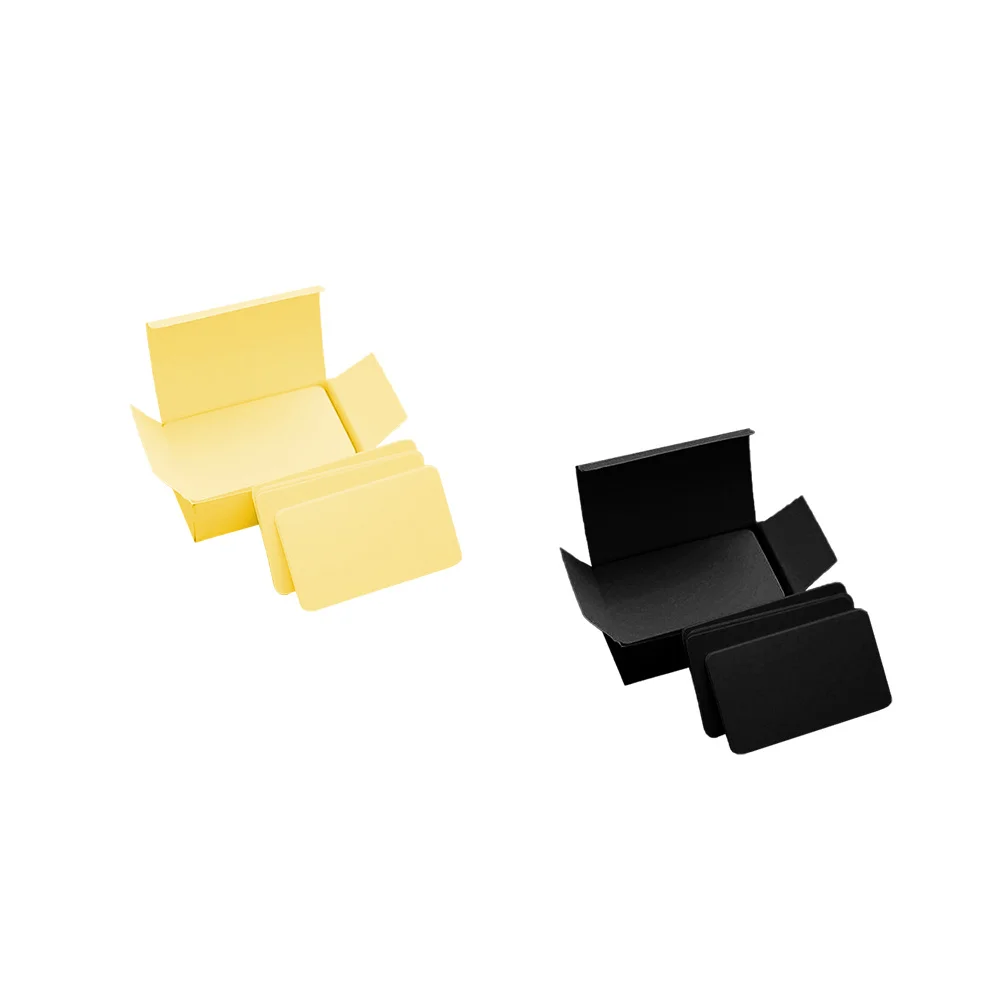 صندوقان من بطاقات المذكرات التي يمكنك صنعها بنفسك، ورق ملاحظات محمول بسيط وخفيف الوزن للتخطيط اليومي ومجلة السفر والكتابة الإبداعية