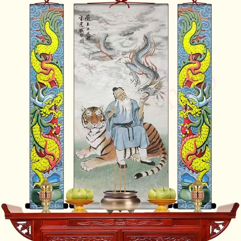 Picture hanging painting of Sun Simiao, the King of Medicine, home decoration scroll hanging painting, auspicious hanging painti