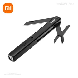 Xiaomi NexTool Multifunctional Tools 3 in 1 Flashlight Scissors Knife USB Rechargeable IPX4 Waterproof Knife Camped Survival Set