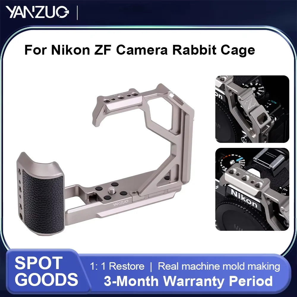 YANZUO For Nikon ZF Camera Cage Stabilizer Camera Cage Precise Camera Cage For Nikon Zf Aluminum Alloy Camera Cages
