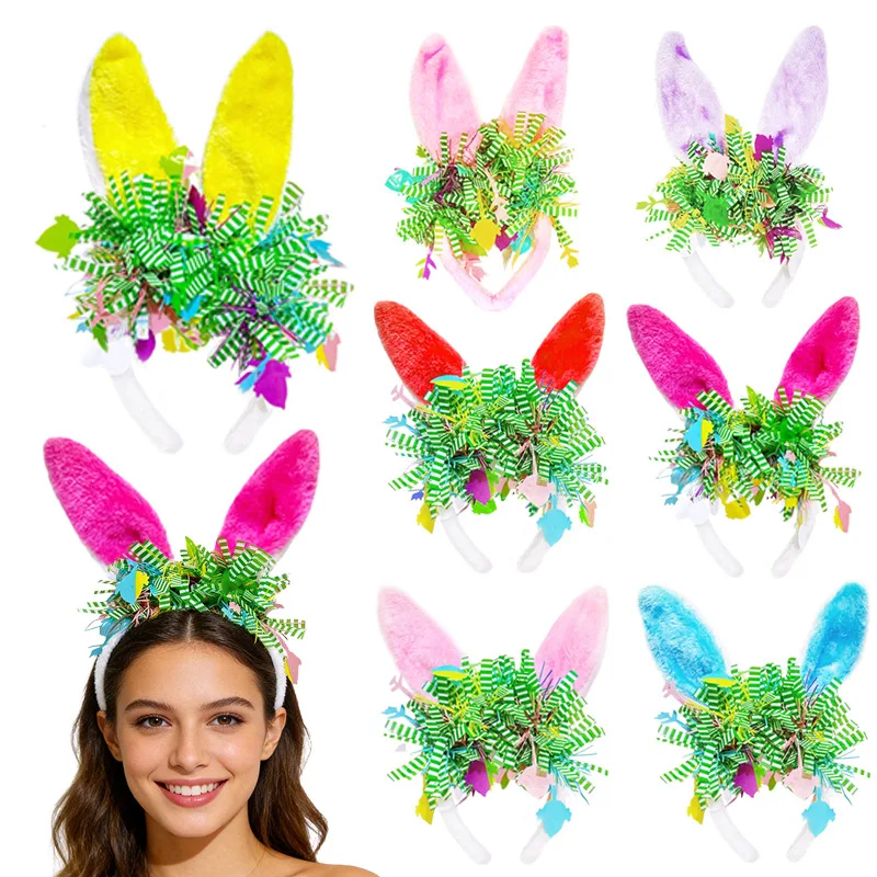 Easter Party Photo Prop Stylish Children Headwear Rabbit Ear Headband Festive Animal Headband For Holiday Celebrations Women