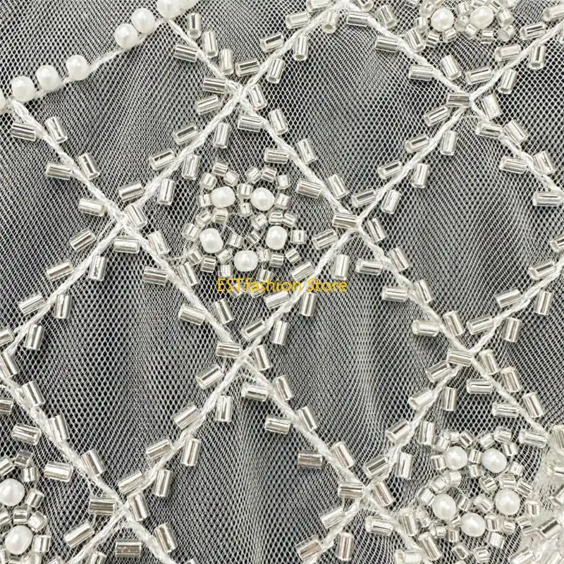 Y5GC Breathable False Collar Shawl Wrap Artificial Pearls Cloud Shoulder Wrap with Beadwork Design for Women Party Wear