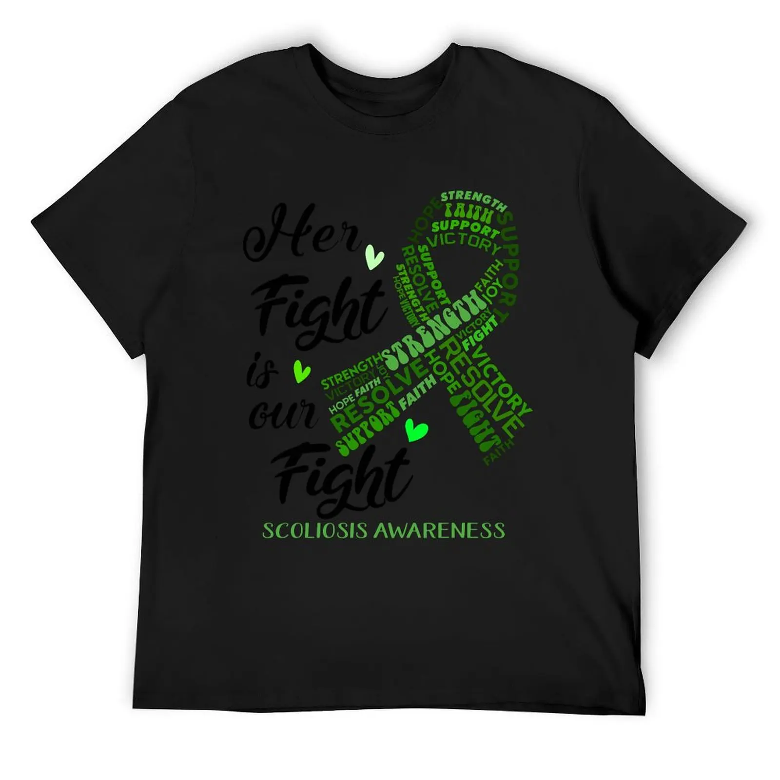 

Scoliosis Warrior, Her Fight is our Fight Scoliosis Awareness T-Shirt graphic t shirts oversizeds men clothes