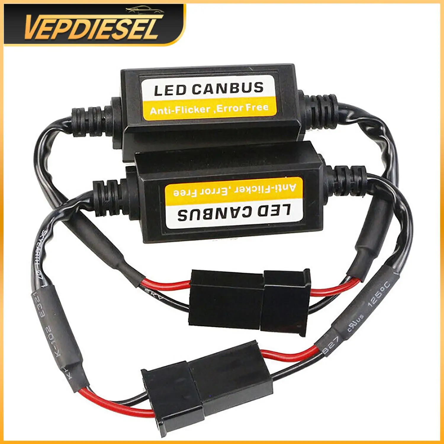

2Pcs For H7 Headlight LED Canbus Decoder Canceller Error Free Resistor Anti-Flicker Automotive Professional Accessories