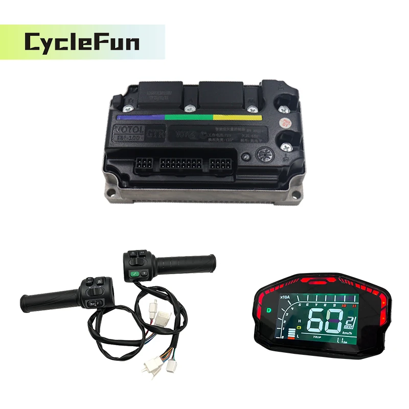 

VOTOL EM-100 GTR BOOST 150A Phase 450A 3KW Brushless DC Motor Controller with Throttle and Display