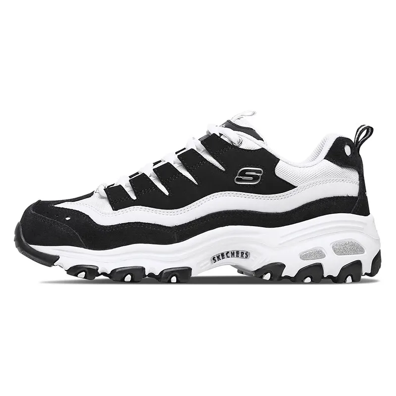 Skechers Women's sneakers Fashion Casual shoes Retro shock-absorbing Panda shoes