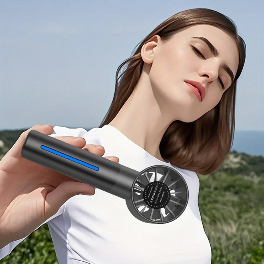 2025 Новый ручной вентилятор с распылителем, 5-скоростной вентилятор с регулируемой скоростью ветра, мини-USB-вентилятор, летний ежедневный ручной вентилятор с распылителем охлаждения