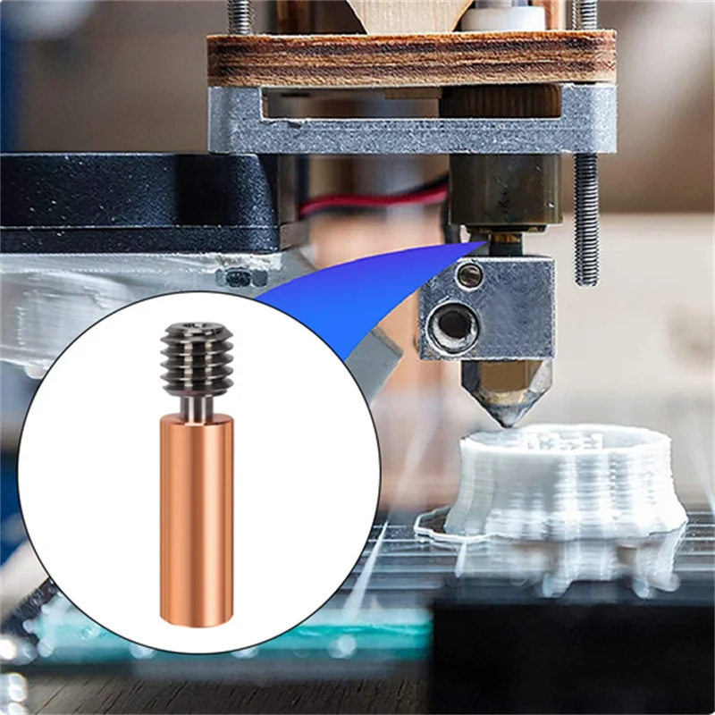 Titanium Alloy Heat Break Throat 1.75mm Bimetal CR10 Heatbreak Copper Plating Tube For Ender 3 CR-10 Hotend 3D Printer Parts