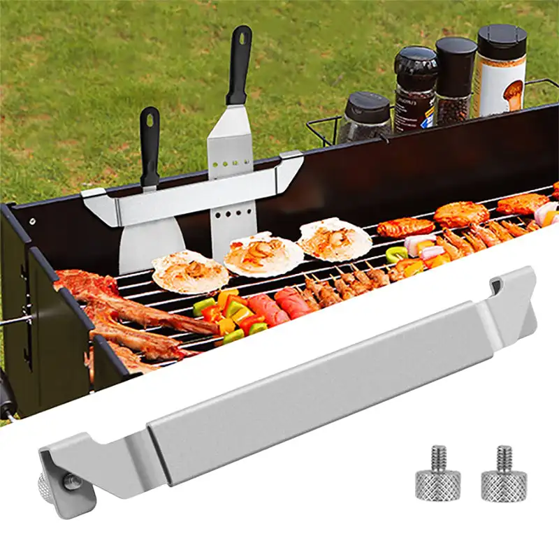 Griddle Spatula Holder Organize Cooking Tools Adjustable Expandable Lenght Upgrade Rack Griddle Accessories For BBQ Teppanyaki