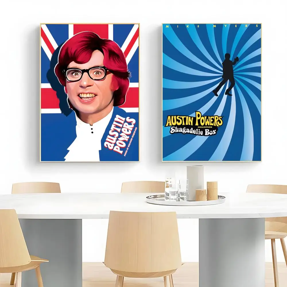 1 قطعة A-Austin Powers ملصق الفيلم الكوميدي جدار الفن طباعة ملصق ديكور جدارية ديكور المنزل هدية غير المؤطرة #2