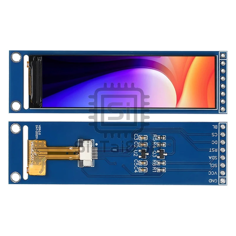 2.25-inch TFT LCD ST7789 small screen 76*284 module LCD full view SPI color screen