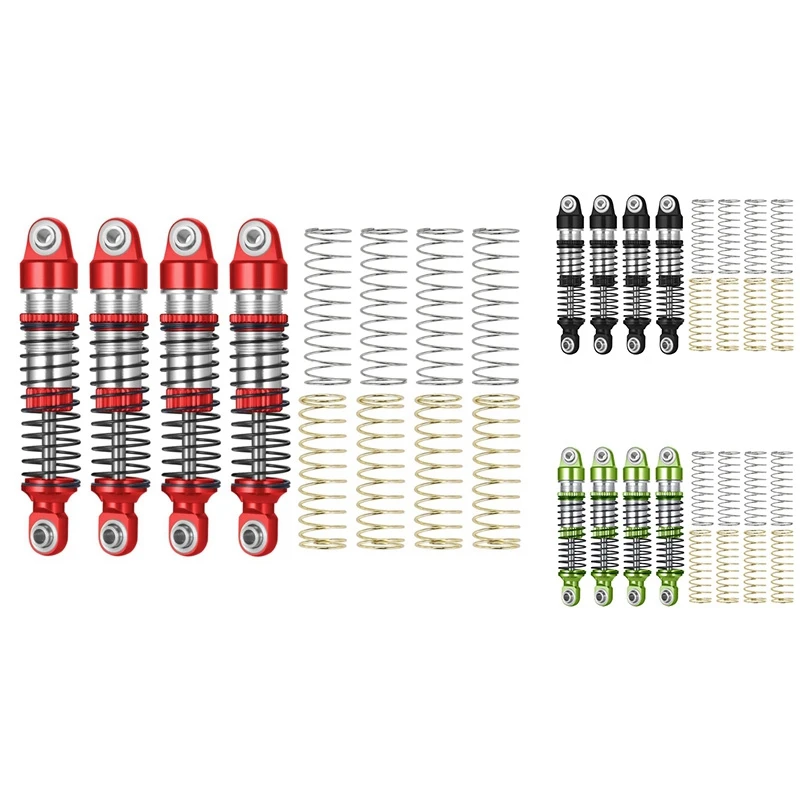 

4 шт., металлический масляный амортизатор для Traxxas TRX4M Φ 1/18 RC Гусеничный автомобиль, обновленные детали, аксессуары