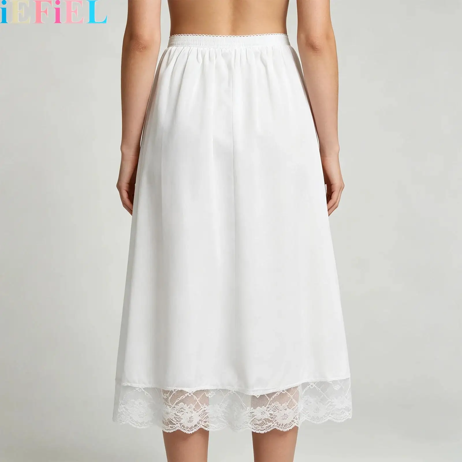 

Women Lace Half Slip Underskirt for Skirt Lingerie Skirt with Lace Trim for Anti-peek Underwear for Daily Wear