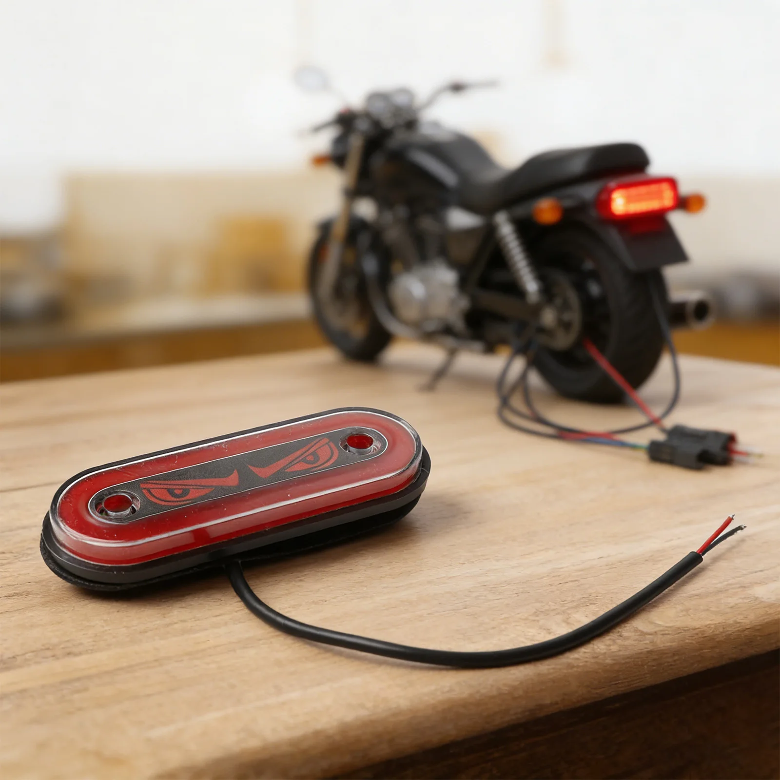 LED Side Marker Light for Truck Motorcycle Trailer 12V 24V with Recognizable Devil Eye Design and Long Lifespan LED Beads
