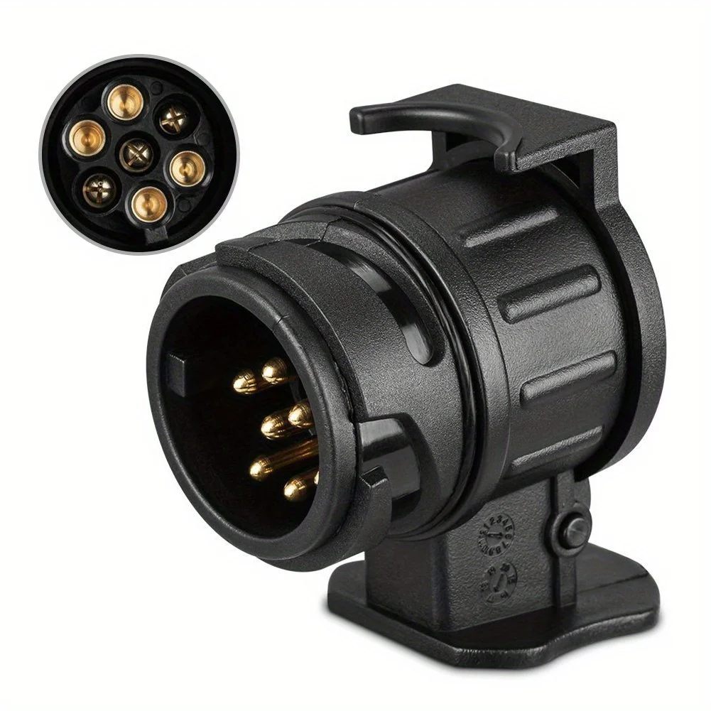 13 Pin To 7 Pin Towing Adaptor European Standard Towbar Towing Socket Adapter Converter For Truck Caravan RV