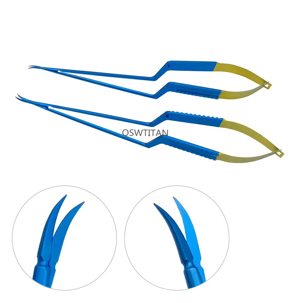 Micro Scissors Shark Blade Titanium Micro Neurosurgery Surgical Instruments Microsurgical Scissors