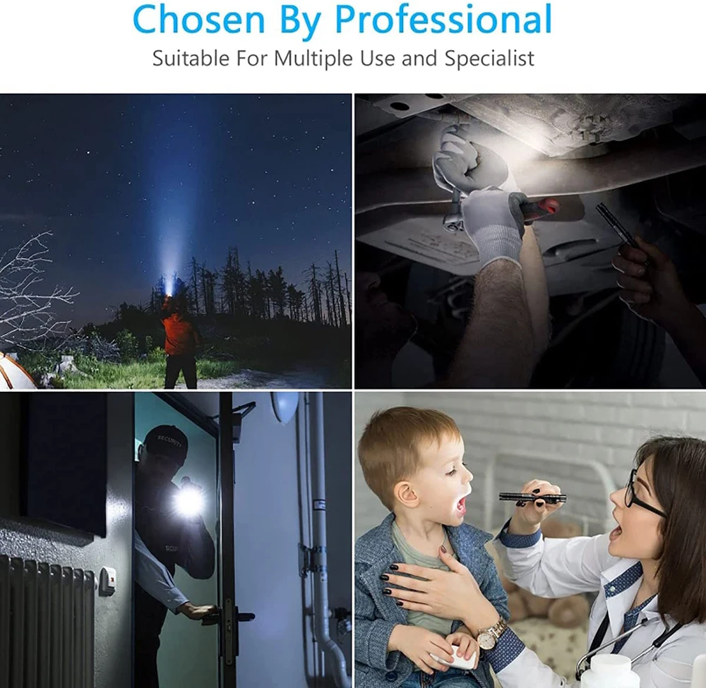 New Portable Mini flashlight Pen Light Flashlight LED Pocket Waterproof AAA Battrey Small Penholder For Hunting Repair Camping