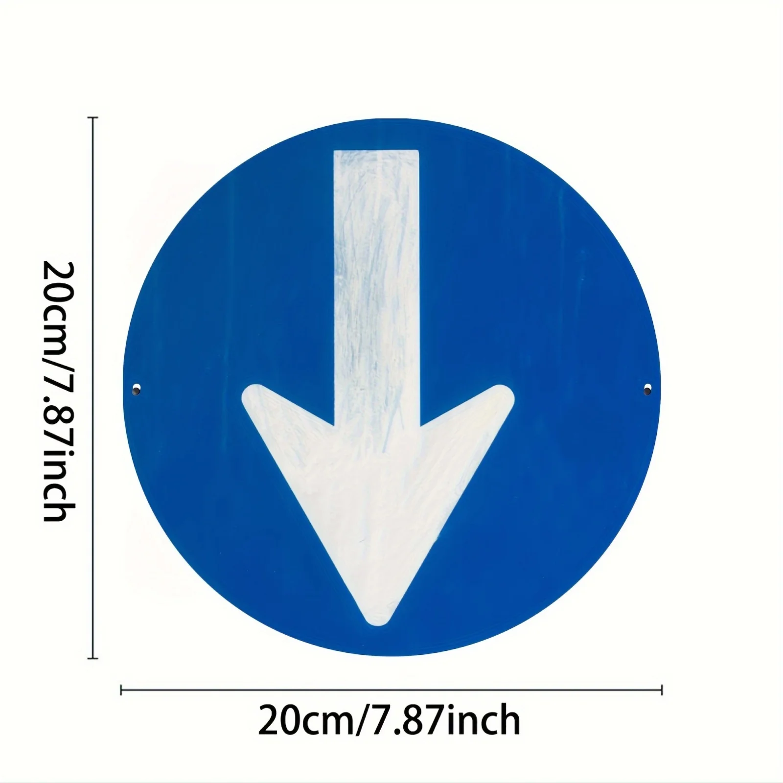 1pc Vintage-Inspired Arrow Aluminum Sign, 20.32x20.32 cm, Durable Metal Directional Arrow for Home, Kitchen, Restaurant, Bedroom