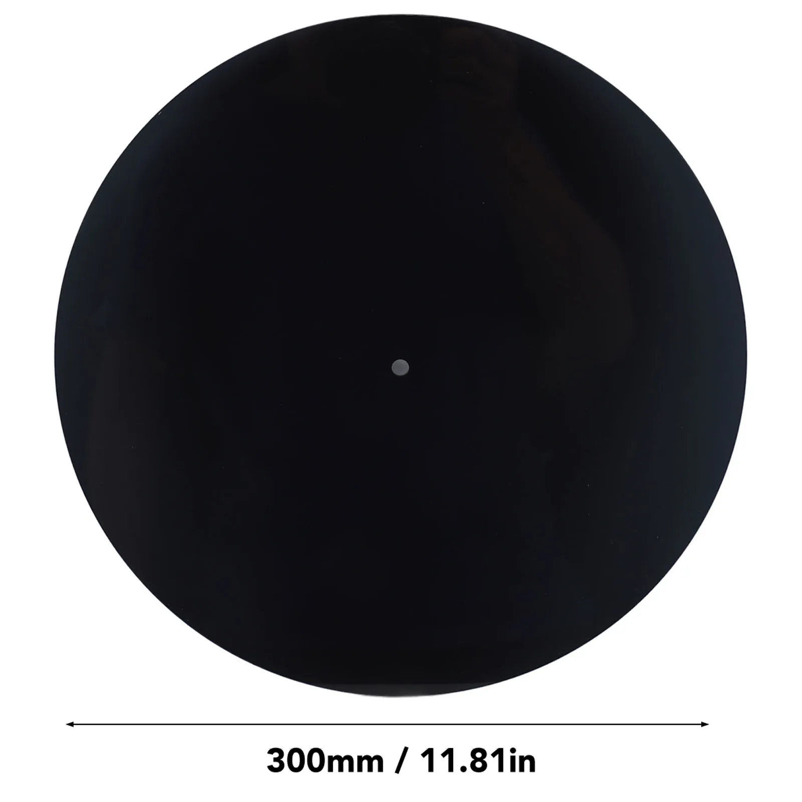 طبق مشغل التسجيل زلة حصيرة القرص الدوار حصيرة الاكريليك مكافحة ساكنة الحد من الضوضاء القرص الدوار Slipmat لمشغل تسجيل 12 بوصة #5