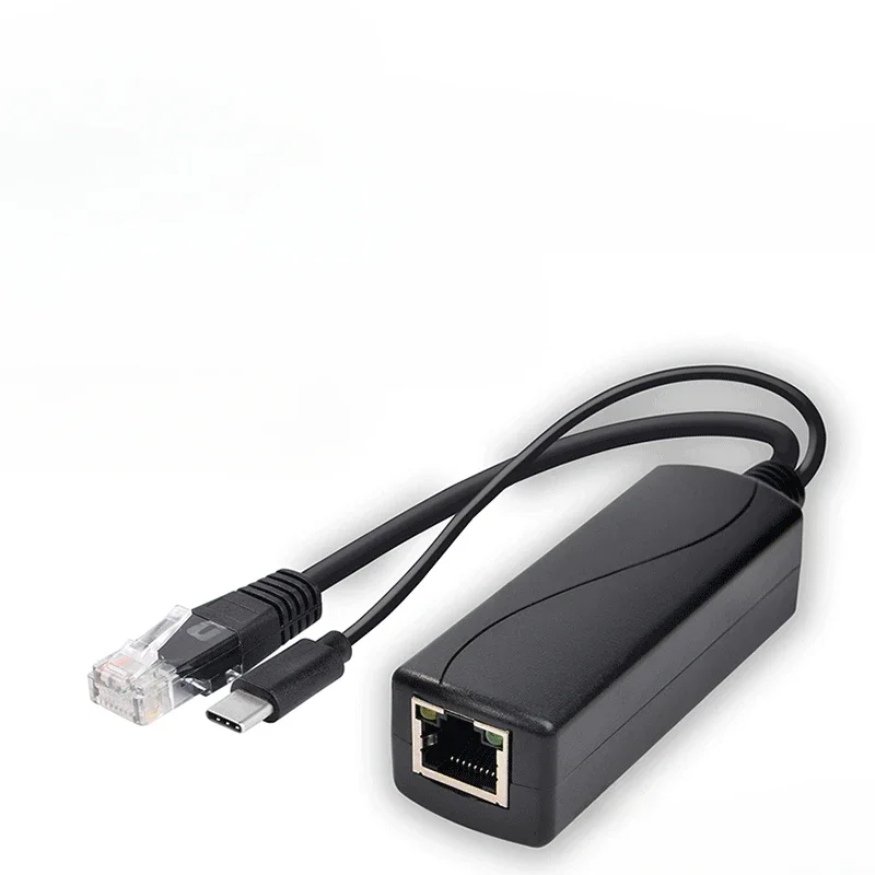 

Splitter 48V To 5V 12V Micro USB tpye-C BarrelJack Power Supply for Huawei for Hikvision for Bobcat for Raspberry Pi