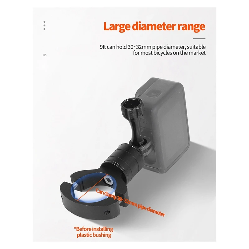 Gopro12 카메라용 금속 핸들 바 파이프 클램프, 360 ° 회전, 빠른 분해, 빠른 설치, 고정 브래킷, 사용하기 쉬움 B