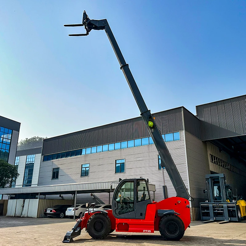 Mini Diesel Telehandler 1.5T 2T 3T 4WD Telescopic Boom Forklift Compact Lifting Machine For Sale