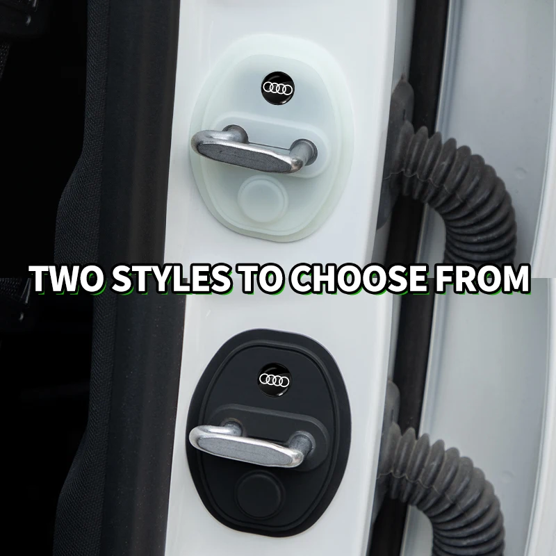 

Car Door Lock Buckle Sound Deadener Damper Antirust Protective Covers For Audi A4 B5 B6 B7 8L A5 C7 4F A8 Q2 Q7 RS3 RS4 TT 4L R8