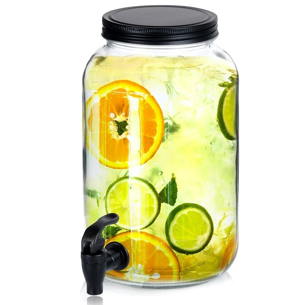Drinkpot Met Glazen Kranen 3.2 L