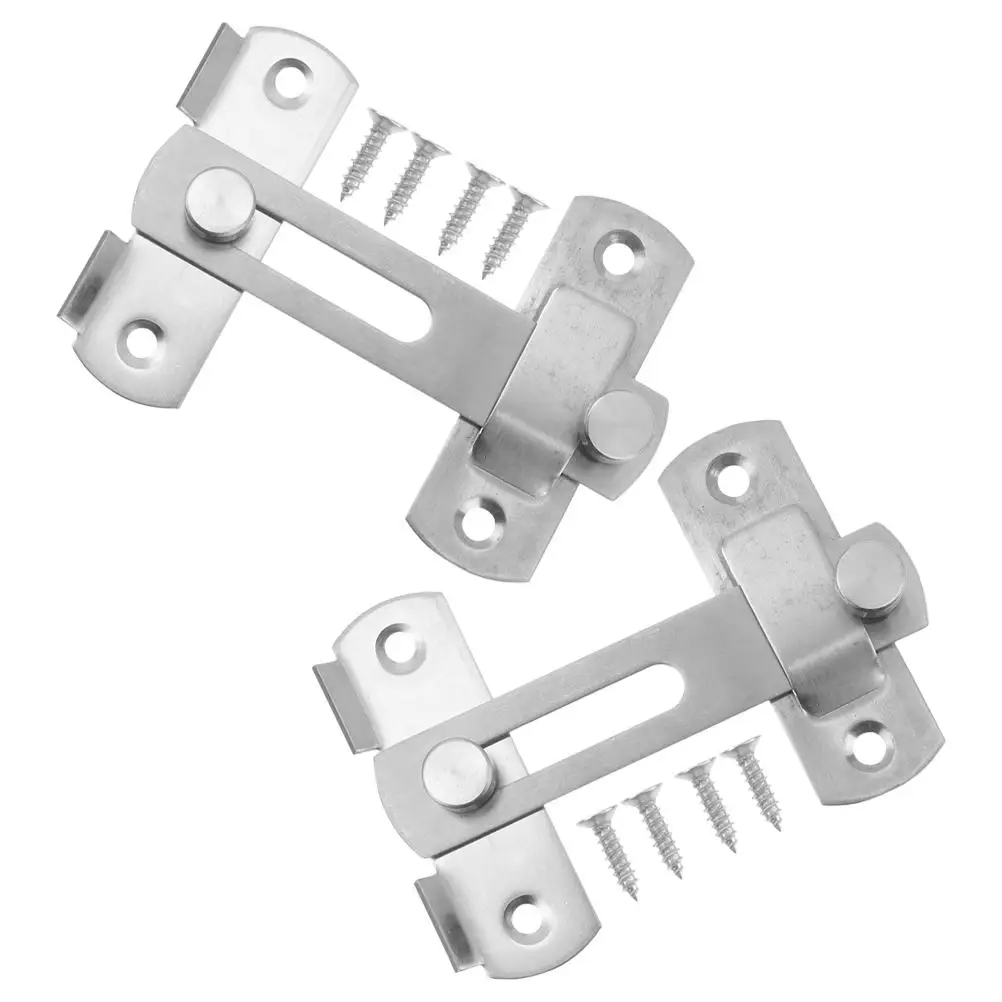 

Stainless Steel Door Bolt Heavy Duty Security Latch for Wooden Doors Windows Camper Garage Hardware Long