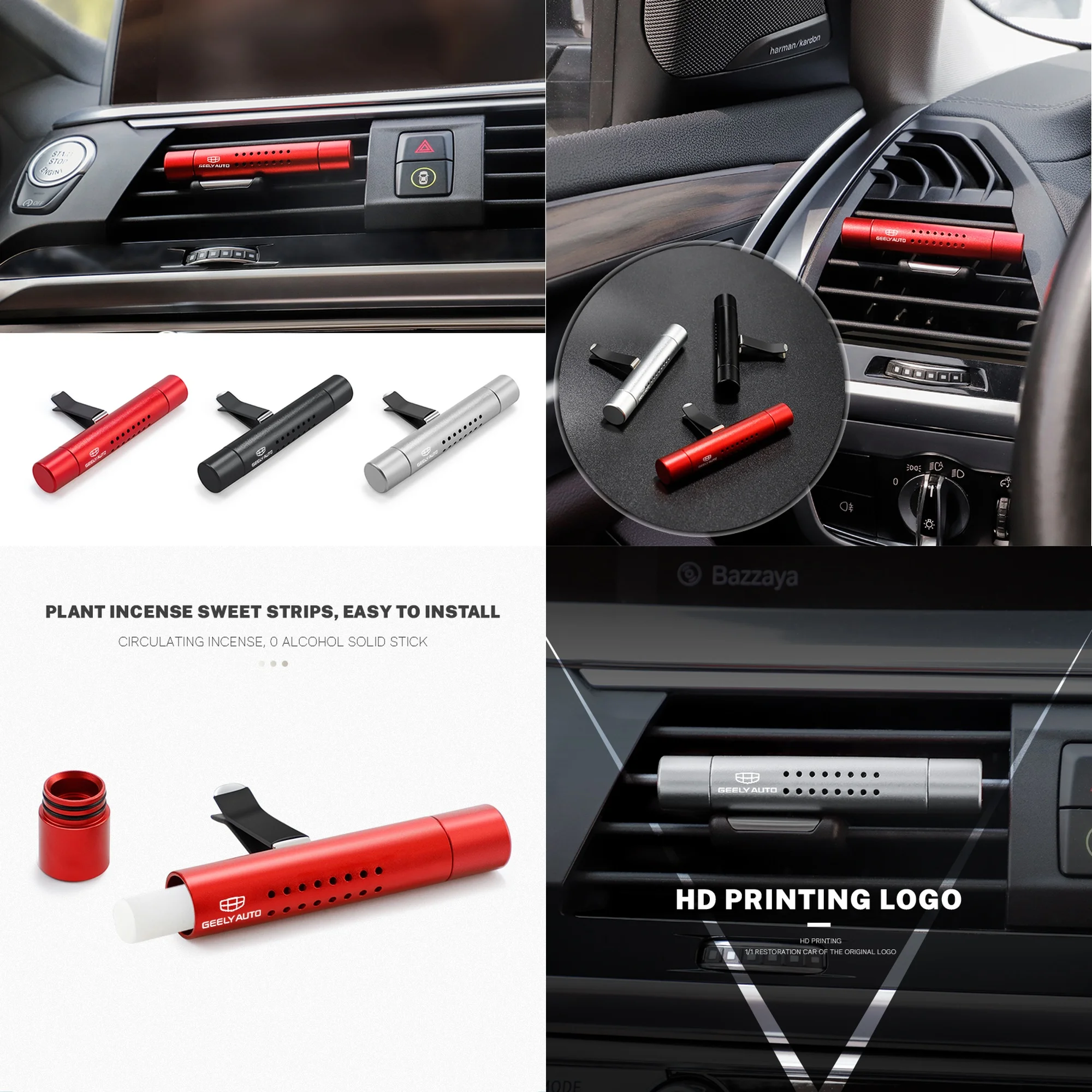 1 piece car air outlet aromatherapy diffuser for Geely Coolray Azkarra Tugella Monjaro Xingyue L Emgrand interior accessories