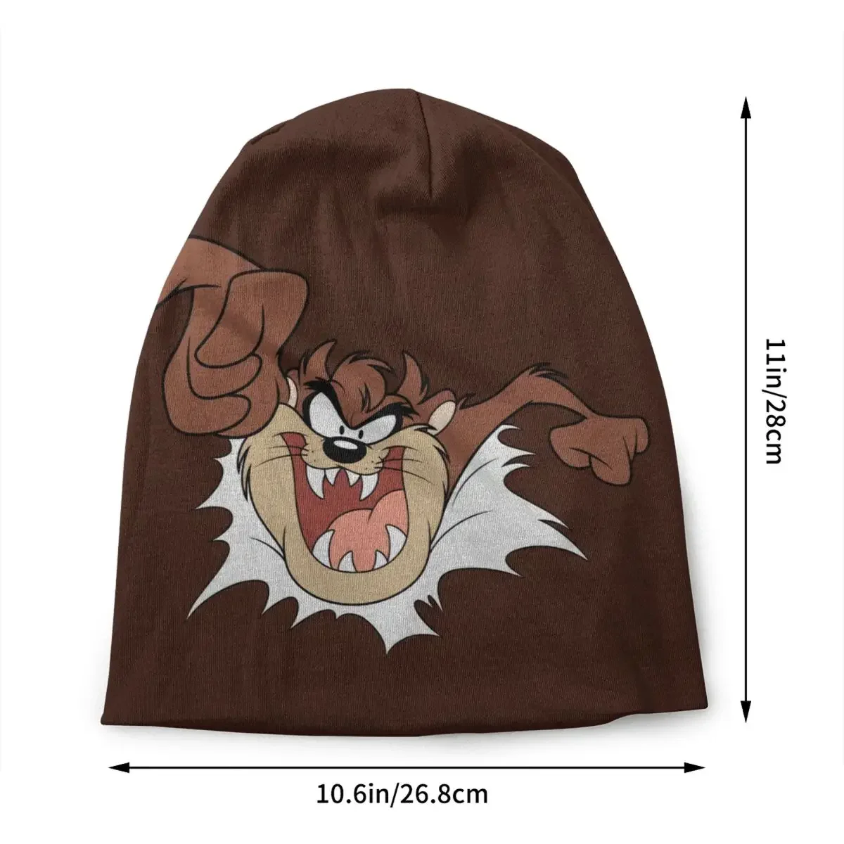 Tasmanian Devil Bonnet Hats Fashion Knitting Hat For Women Men Autumn Winter Warm Taz Cartoon Comic Skullies Beanies Caps